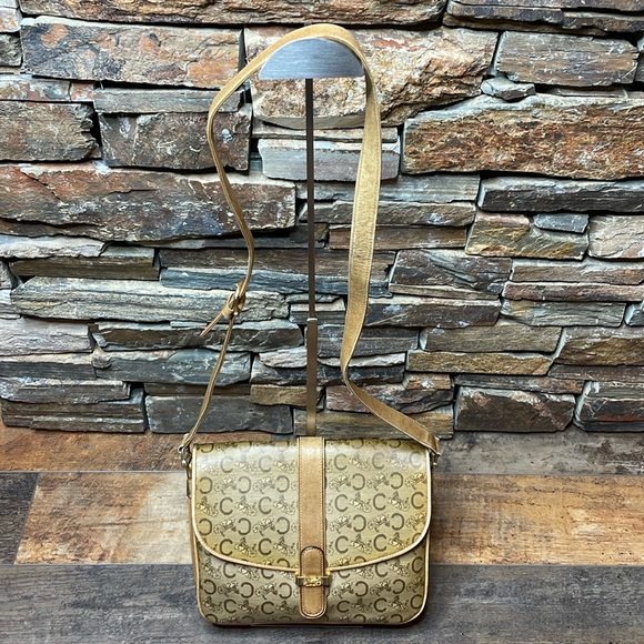 Celine Macadam Coated Canvas Shoulder Bag- Can be used as a Crossbody as well - Picture 1 of 14